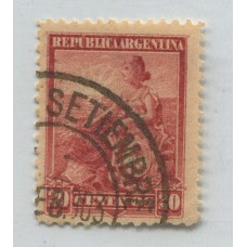 ARGENTINA 1899 GJ 251 LIBERTAD 20 Cts DENTADO 12x12 U$ 10,50